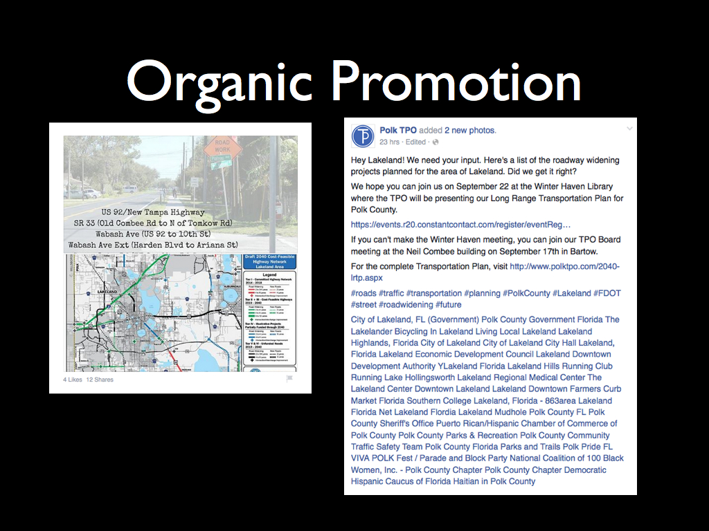 Organic Promotion